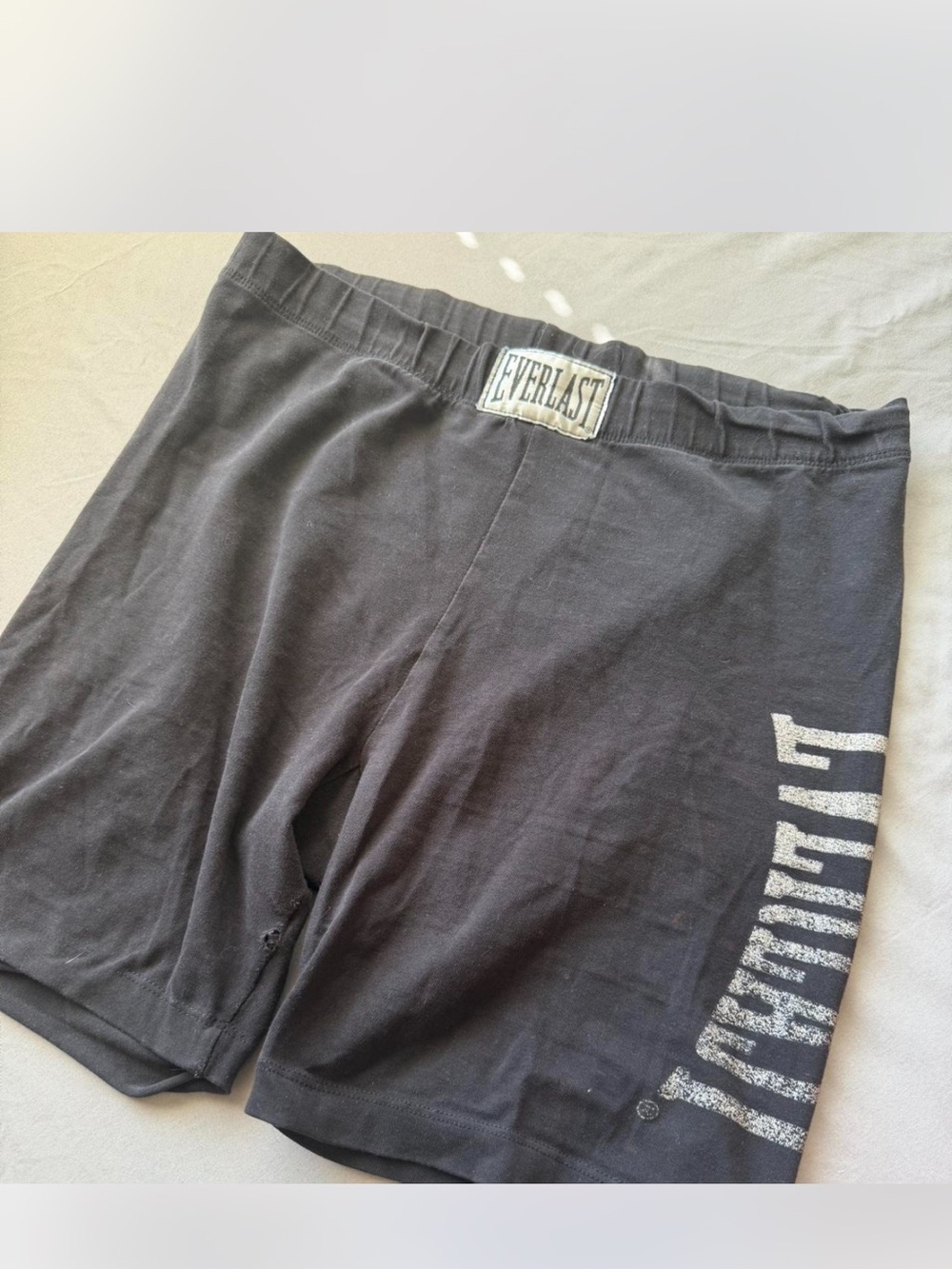 Everlast Black Women’s Bike Shorts with Side Logo